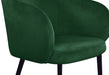 Meridian Furniture - Louise Velvet Dining Chair in Green (Set of 2) - 733Green-C - GreatFurnitureDeal