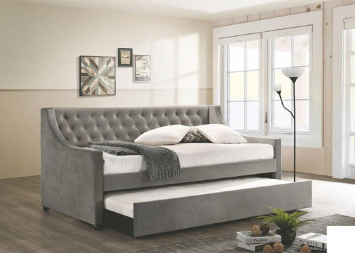 Coaster Furniture - Chatsboro Silver Upholstered Daybed - 305883 - GreatFurnitureDeal