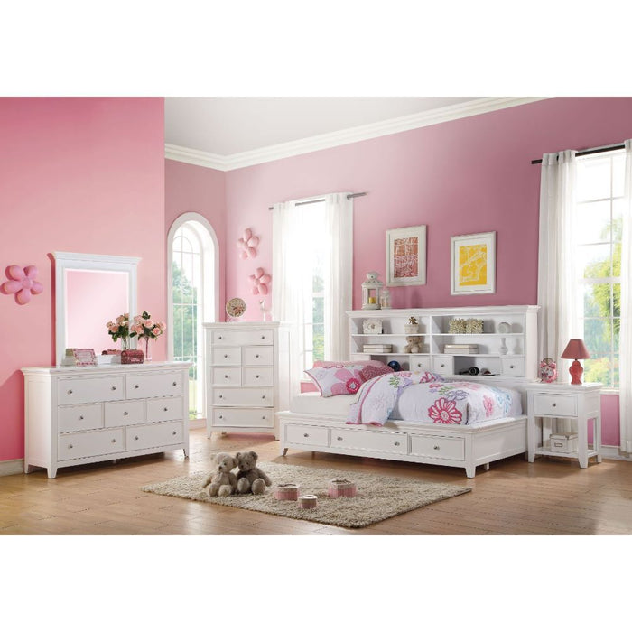 Acme Furniture - Lacey 6 Piece Full Bedroom Set in White - 30595F-6SET - GreatFurnitureDeal