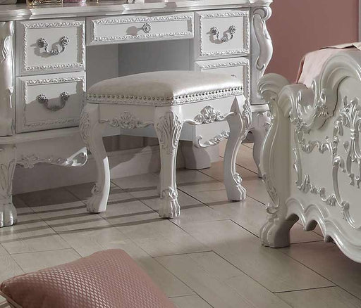 Acme Furniture - Dresden Antique White Vanity Stool - 30671