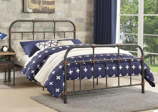 Acme Furniture - Nicipolis Sandy Gray Full Bed - 30735F - GreatFurnitureDeal