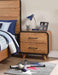 Acme Furniture - Carla Oak & Black Nightstand - 30763 - GreatFurnitureDeal