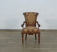 European Furniture - Veronica Dining Arm Chair in Antique Dark Gold Leaf Set of 2 - 31060-AC - GreatFurnitureDeal