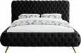 Meridian Furniture - Delano Velvet King Bed in Black - DelanoBlack-K - GreatFurnitureDeal