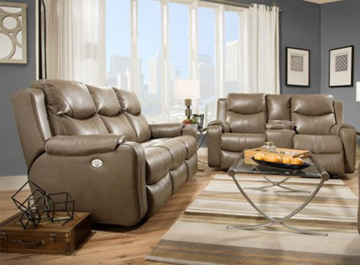 Southern Motion - Marvel Double Reclining Sofa with Power Headrest  - 881-61P - GreatFurnitureDeal