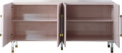 Meridian Furniture - Anastasia Sideboard-Buffet in Pink Lacquer - 319 - GreatFurnitureDeal