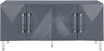 Meridian Furniture - Anastasia Sideboard-Buffet in Grey Lacquer - 320 - GreatFurnitureDeal