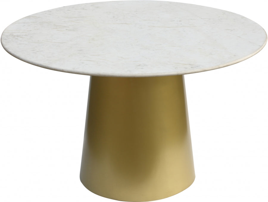 Meridian Furniture - Sorrento Dining Table in Gold - 727-T - GreatFurnitureDeal