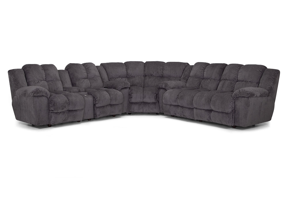 Franklin Furniture - Thatcher 3 Piece Sectional Sofa in Pewter - 31443-3SET-PEWTER