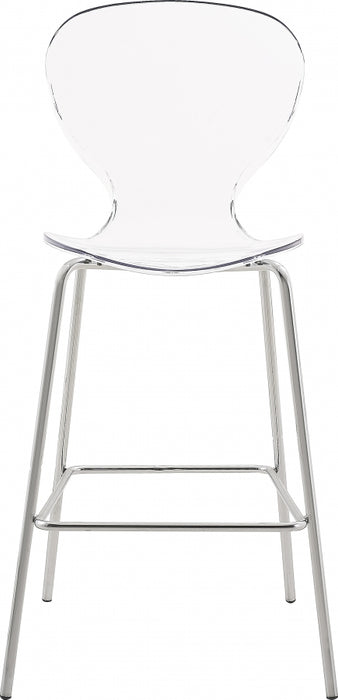 Meridian Furniture - Clarion Counter Stool in Chrome (Set of 2) - 768-C - GreatFurnitureDeal