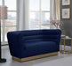 Meridian Furniture - Bellini 3 Piece Living Room Set in Navy - 669Navy-S-3SET - GreatFurnitureDeal