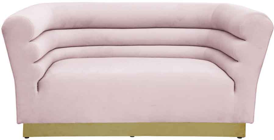 Meridian Furniture - Bellini 3 Piece Living Room Set in Pink - 669Pink-S-3SET