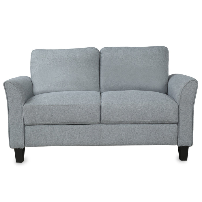 GFD Home - Living Room Sets Furniture Armrest Sofa Single Chair Sofa Loveseat Chair 3-Seat Sofa (ChairLoveseat Chair&3-Seat Sofa, Gray) - GreatFurnitureDeal