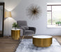 Meridian Furniture - Presley Coffee Table in Gold - 209-C - GreatFurnitureDeal