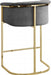 Meridian Furniture - Donatella Velvet Counter Stool in Grey - 700Grey-C - GreatFurnitureDeal