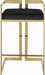 Meridian Furniture - Ezra Velvet Counter Stool Set of 2 in Black - 912Black-C - GreatFurnitureDeal