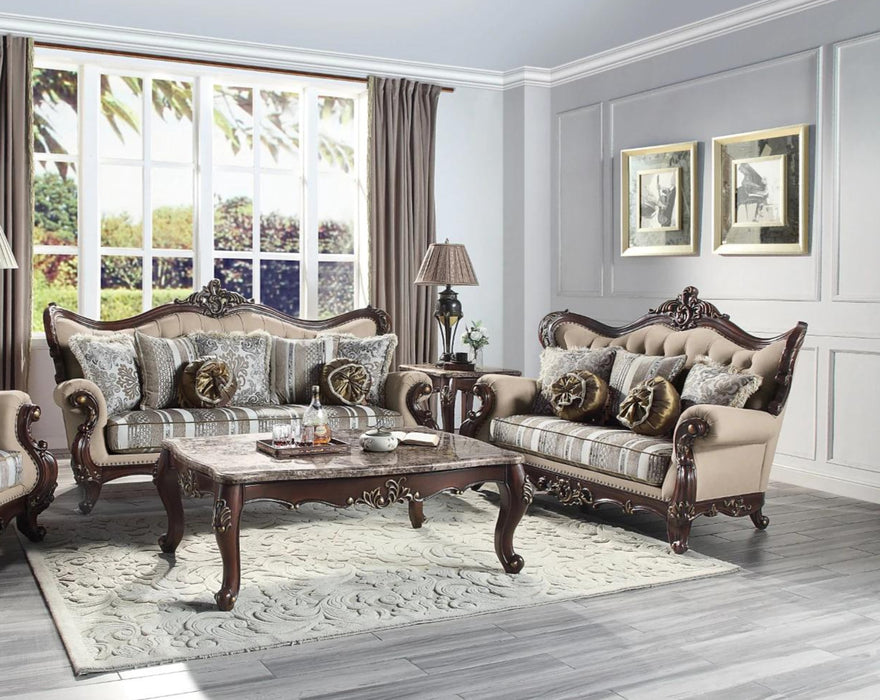 Acme Furniture - Ragnar 2 Piece Living Room Set in Light Brown Linen - LV01122-23 - GreatFurnitureDeal