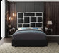 Meridian Furniture - Milan Faux Leather King Bed in Black - MilanBlack-K - GreatFurnitureDeal