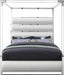 Meridian Furniture - Encore Faux Leather King Bed in White - EncoreWhite-K - GreatFurnitureDeal