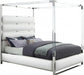 Meridian Furniture - Encore Faux Leather King Bed in White - EncoreWhite-K - GreatFurnitureDeal