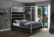 Meridian Furniture - Encore Faux Leather Queen Bed in Black - EncoreBlack-Q - GreatFurnitureDeal