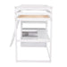 GFD Home - Twin Size Loft Bed with Desk and Shelves, Two Built-in Drawers, White (old SKU: GX000803AAK-1） - GreatFurnitureDeal