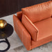 GFD Home - L-shaped Corner Sectional Technical leather Sofa-Orange, 102*102'' - GreatFurnitureDeal