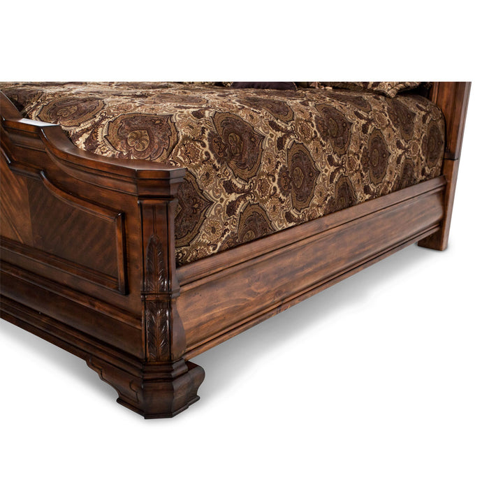 AICO Furniture - Tuscano Melange Queen Mansion Bed - 34000MQN3-34 - GreatFurnitureDeal