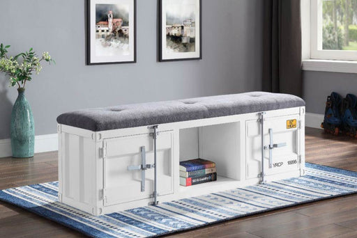 Acme Furniture - Cargo Bench (Storage) in White - 35912 - GreatFurnitureDeal