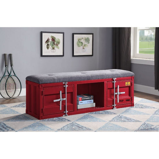Acme Furniture - Cargo Bench (Storage) in Red - 35956 - GreatFurnitureDeal