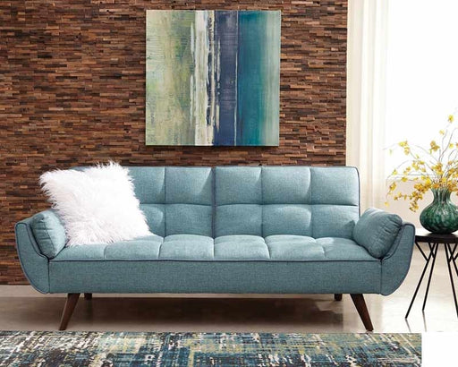 Coaster Furniture - Caufield Turquoise Blue Queen Sofa Bed - 360097 - GreatFurnitureDeal