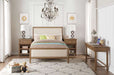 Acme Furniture - Inverness Beige Linen & Reclaimed Oak 4 Piece Full Bedroom Set - 36085F-4SET