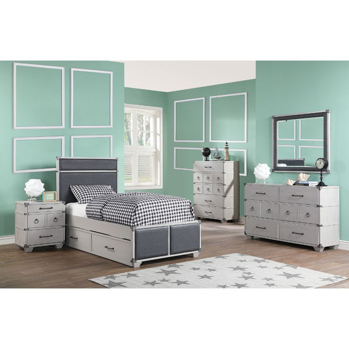 Acme Furniture - Orchest 5 Piece Twin Bedroom Set in Gray - 36120T-5SET - GreatFurnitureDeal