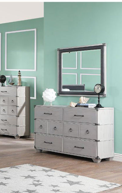 Acme Furniture - Orchest Dresser with Mirror Set in Gray - 36140-39 - GreatFurnitureDeal
