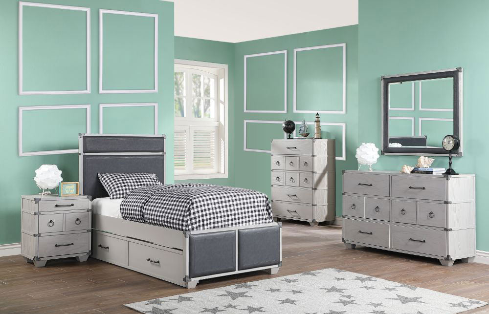 Acme Furniture - Orchest 5 Piece Full Bedroom Set in Gray - 36125F-5SET - GreatFurnitureDeal