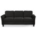 GFD Home - Living Room Sets Furniture Armrest Sofa Single Chair Sofa Loveseat Chair 3-Seat Sofa (ChairLoveseat Chair&3-Seat Sofa, Black) - GreatFurnitureDeal