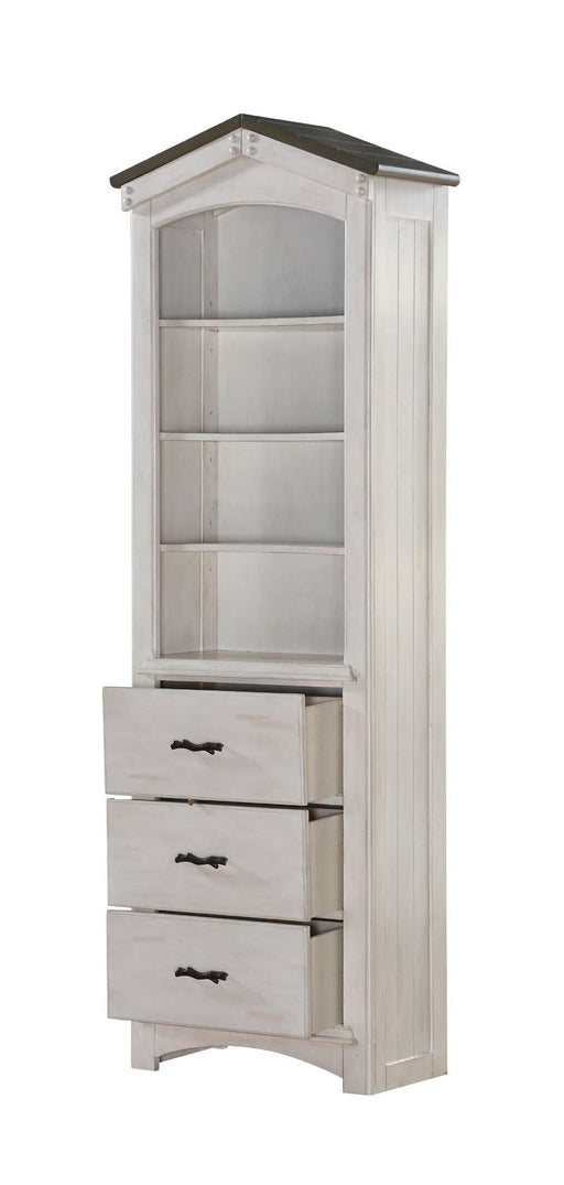 Acme Furniture - Tree House Weathered White & Washed Gray Bookcase - 37168 - GreatFurnitureDeal