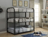 Acme Furniture - Cairo Sandy Black Full Triple Bunk Bed - 37330