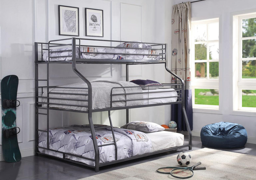Acme Furniture - Caius II Twin-Full-Queen Size Triple Bunk Bed - 37450 - GreatFurnitureDeal