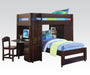 Acme Furniture - Lars Workstation Loft Bed in Wenge - 37495