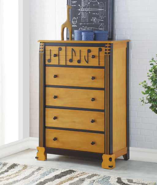 Acme Furniture - Petrus Honey Oak & Espresso Chest - 37714 - GreatFurnitureDeal