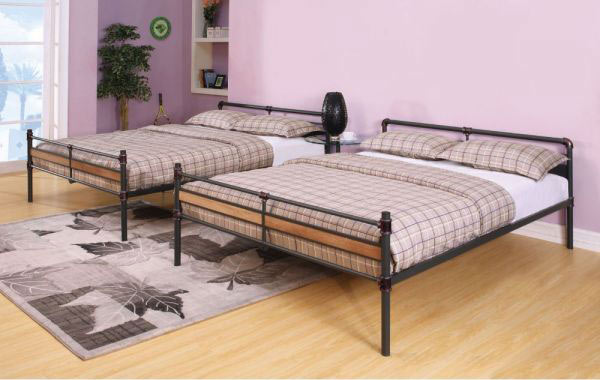 Acme Furniture - Brantley Ii Sandy Black Queen Over Queen Bunk Bed - 37730 - GreatFurnitureDeal