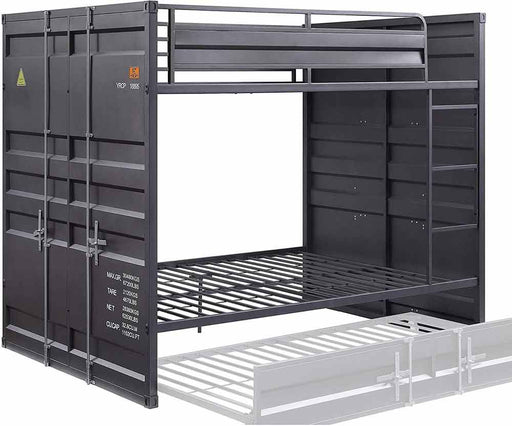 Acme Furniture - Cargo Bunk Bed (Full-Full) in Gunmetal - 37895 - GreatFurnitureDeal