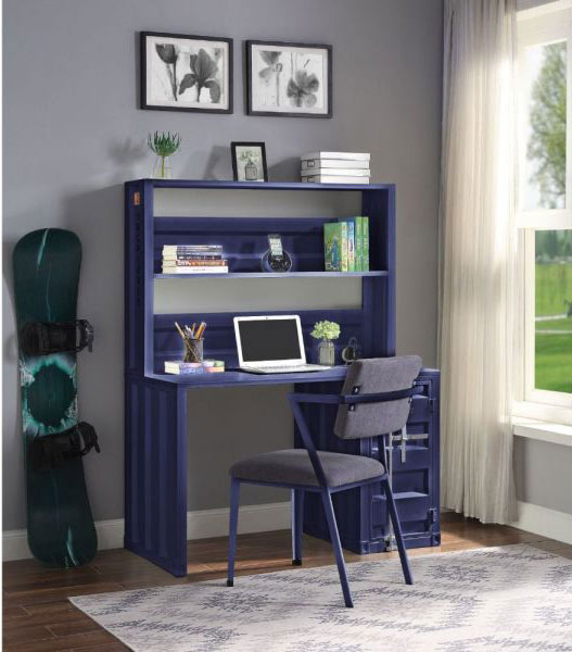 Acme Furniture - Cargo Desk & Chair in Blue - 37907-08