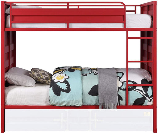 Acme Furniture - Cargo Bunk Bed (Twin-Twin) in Red - 37910 - GreatFurnitureDeal