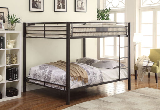 Acme Furniture - Kaleb Queen-Queen Bunk Bed in Black - 38015 - GreatFurnitureDeal