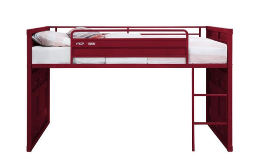 Acme Furniture - Cargo Twin Loft Bed w-Slide in Red - 38300 - GreatFurnitureDeal