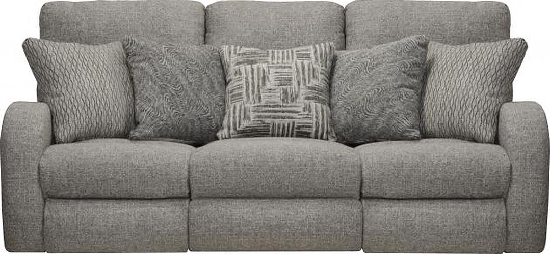 Catnapper - Liam Power Headrest Power Lay Flat Reclining Sofa in Concrete-Storm - 63901-STORM-MTO - GreatFurnitureDeal