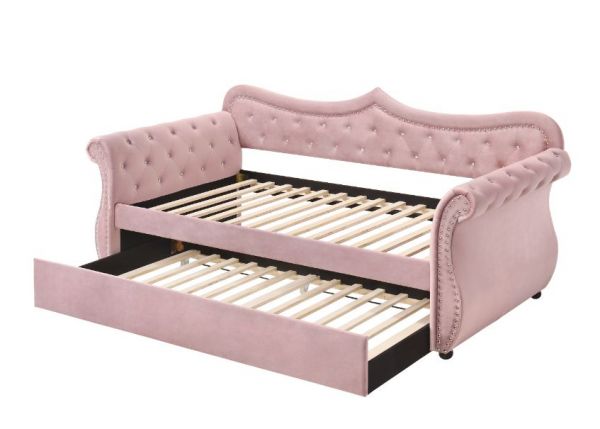 Acme Furniture - Adkins Daybed & Trundle in Pink - 39420