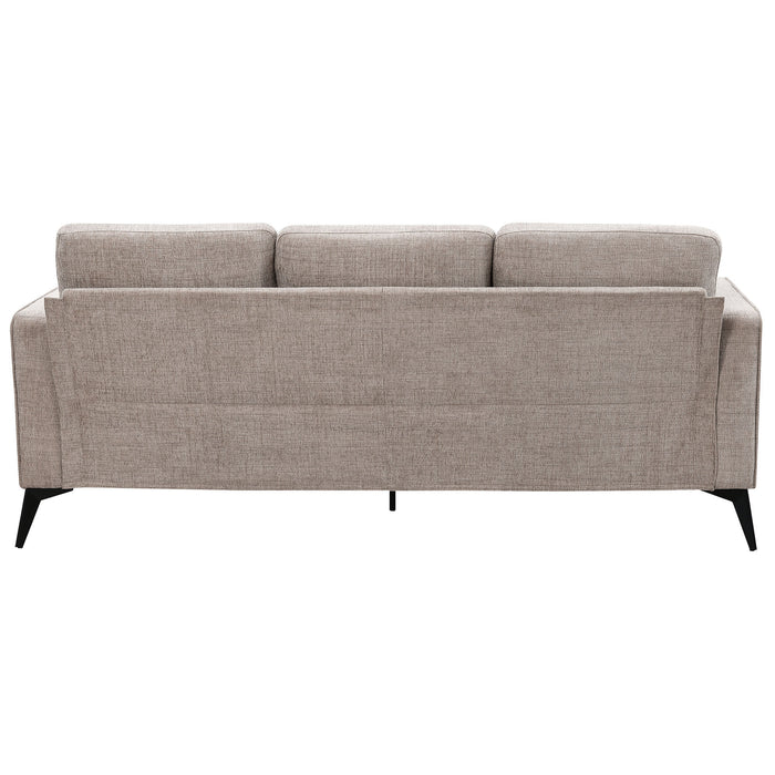 GFD Home -[VIDEO provided] [New]Modern 3-Piece Sofa Sets with Sturdy Metal Legs,Chenille Upholstered Couches Sets Including 3-Seat Sofa, Loveseat and Single Chair for Living Room Furniture Set (1+2+3 Seat) - GreatFurnitureDeal